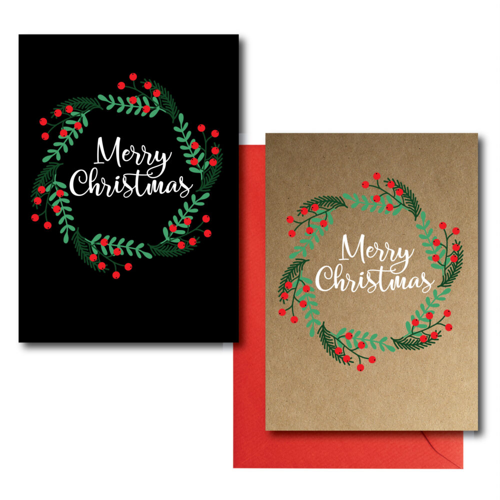 Printed Merry Christmas Cards