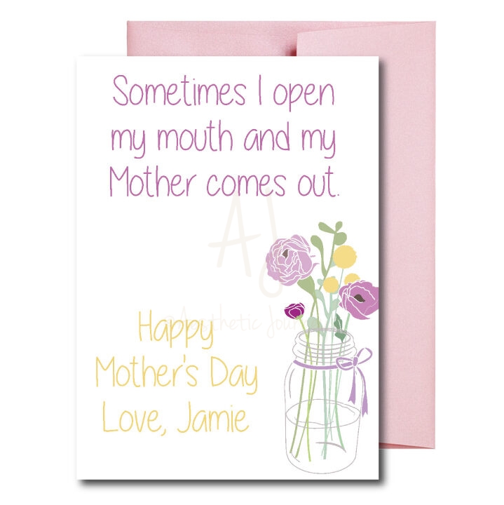 Funny Card for Mom