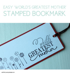 Easy World's Greatest Mother Bookmark