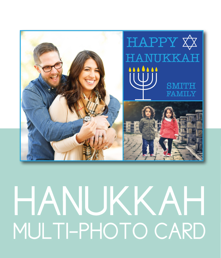 Multi-Photo Hanukkah Card
