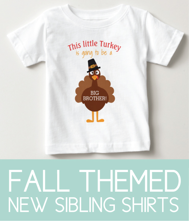 Sibling Shirts for a fall themed Pregnancy announcement