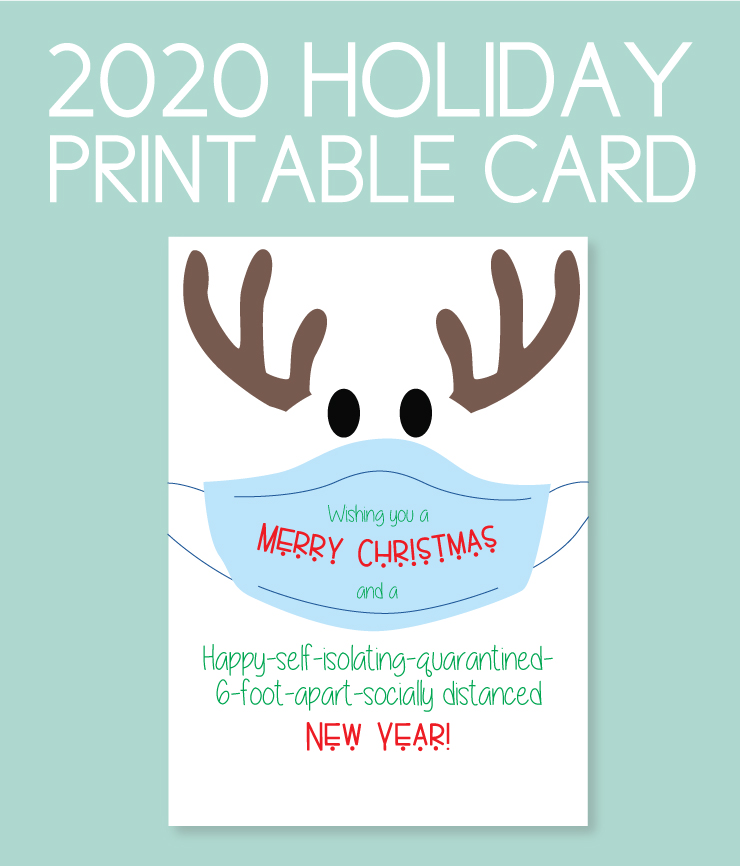 printable reindeer card