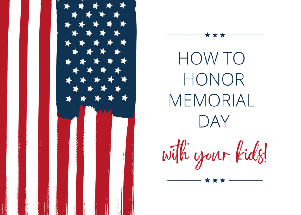 how to honor memorial day on white background with usa flag