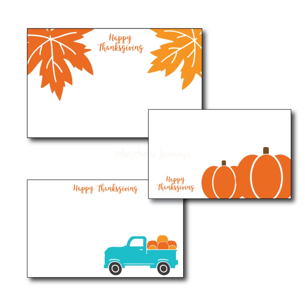 Happy Thanksgiving Place Cards