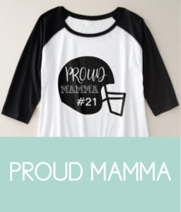 Proud Mamma Shirt for the Football Mom