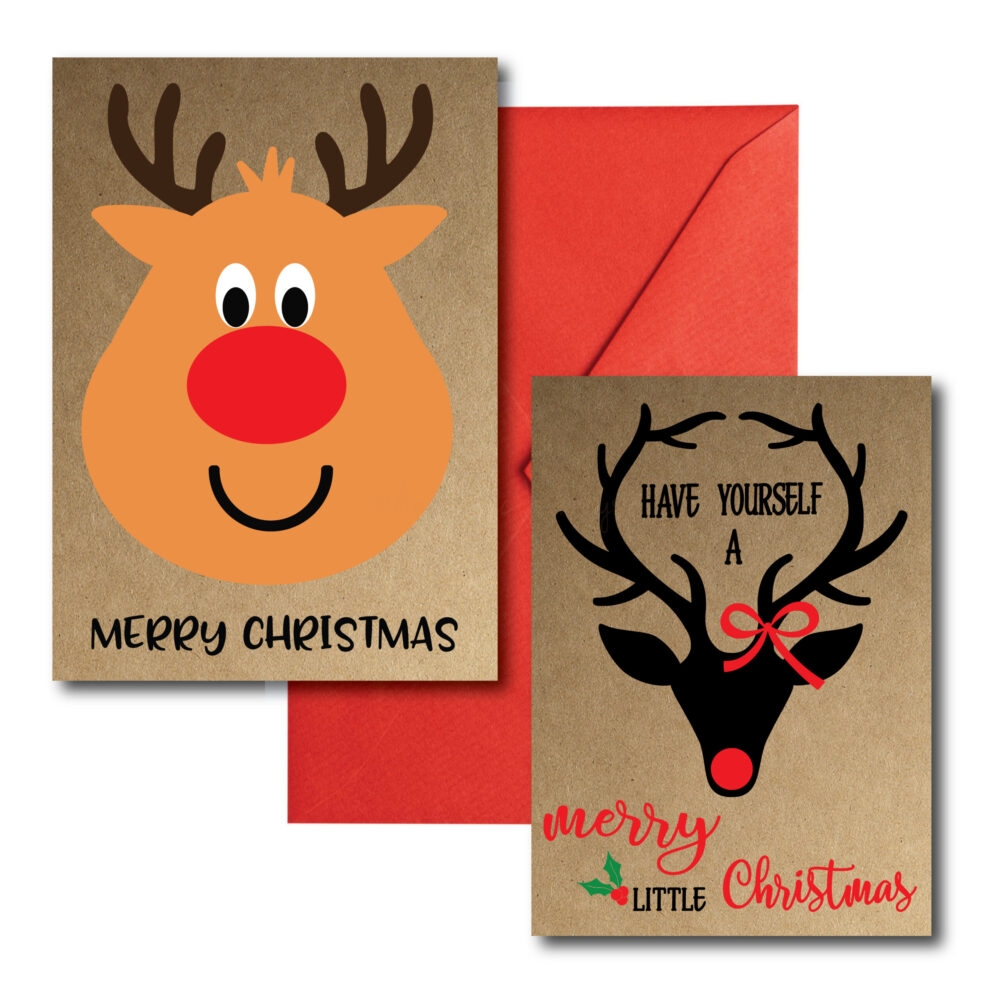 Printed Reindeer Cards