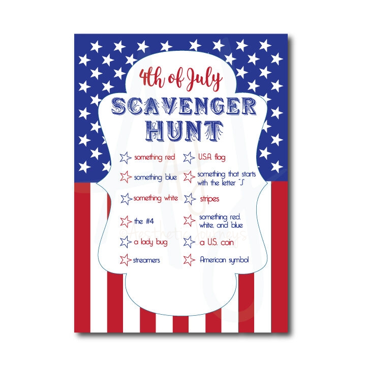 July 4th Scavenger Hunt