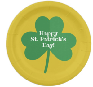 St. Patrick's Day Paper Plates