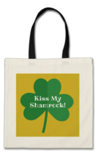 Kiss My Shamrock Tote Bag
