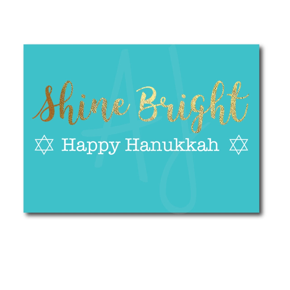Shine Bright Hanukkah Card