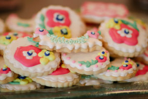 Floral Cookies for a Garden Sip and See Party
