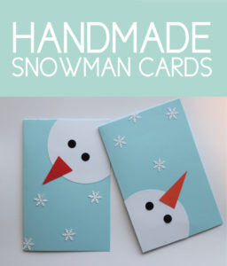 Handmade Snowman Cards
