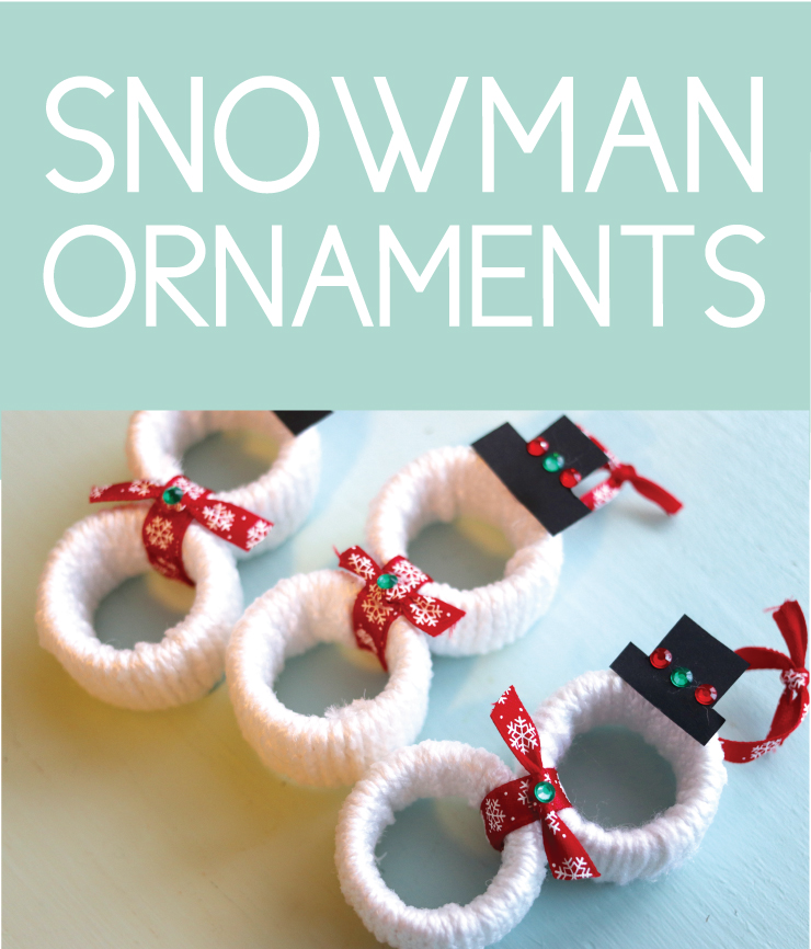 Super Easy Snowman Ornaments