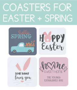 Coasters for Easter and Spring