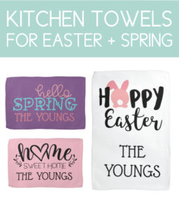 Kitchen Towels for Spring and Easter Decor