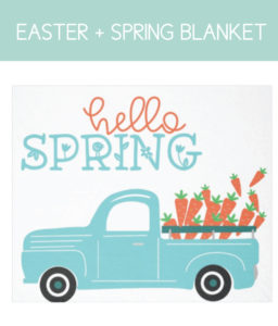 Hello Spring Blanket for the Home