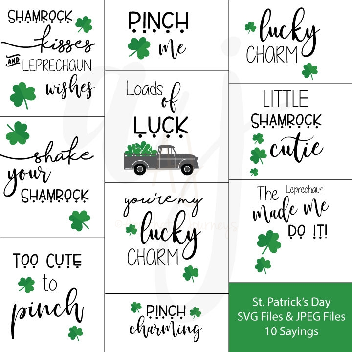 These St. Patrick's Day SVG Files are perfect for your St. Paddy's Crafts.