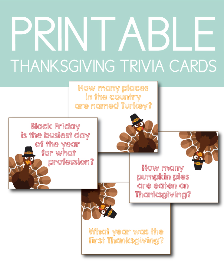 Thanksgiving Trivia Cards