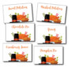 Thanksgiving Day Food Place Cards