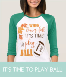 Fall Themed Football Game Day Shirt