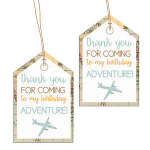 Travel Themed Thank You Tags