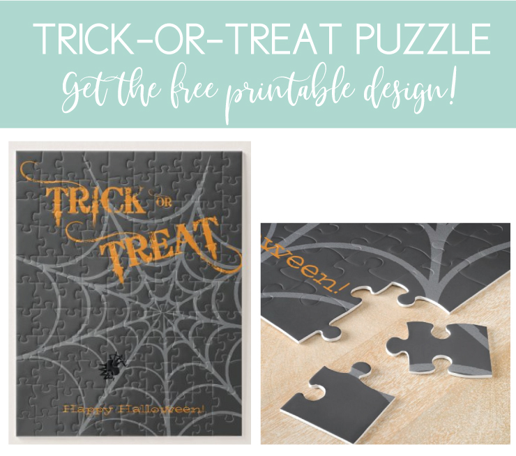 trick-or-treat puzzle for halloween