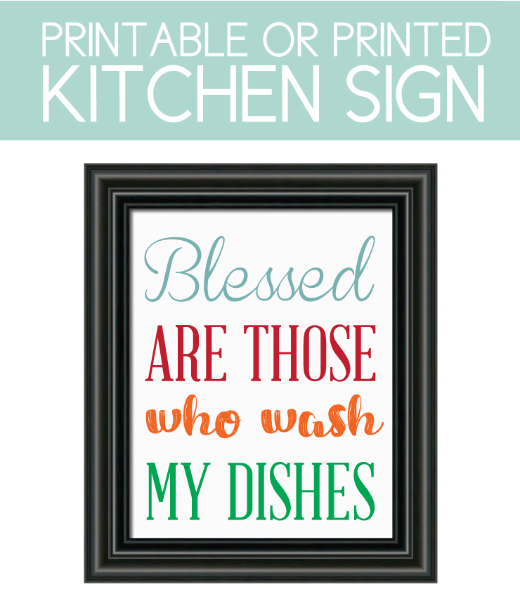 Blessed are Those Who Wash My Dishes