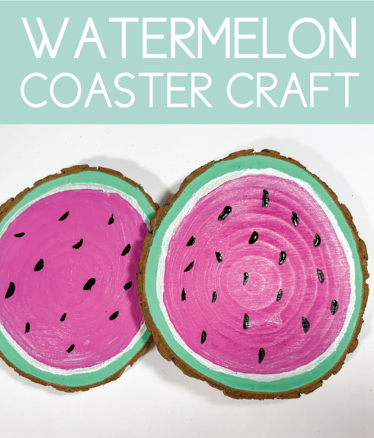 watermelon coaster craft