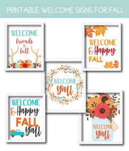 Welcome Signs for Fall