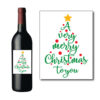 Very Merry Christmas Bottle Label
