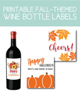 Printable Wine Bottle Labels