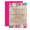 Wooden Floral Invitations