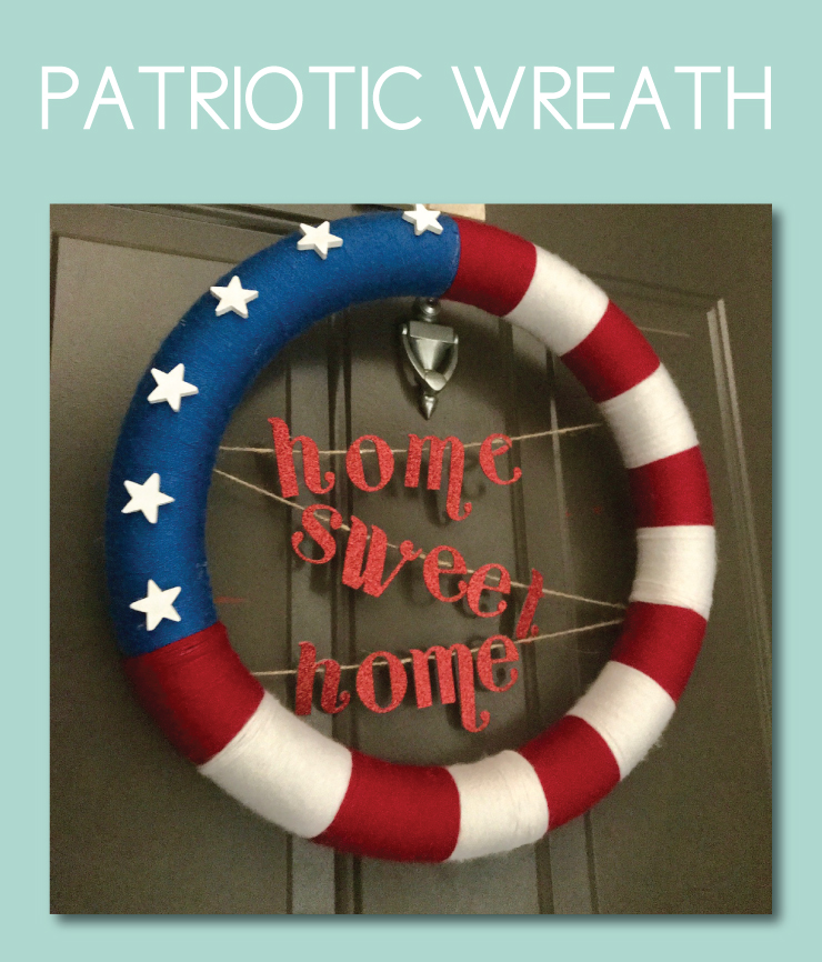 Patriotic Home Sweet Home Wreath