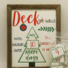Deck the Halls Countdown with Removable Numbers