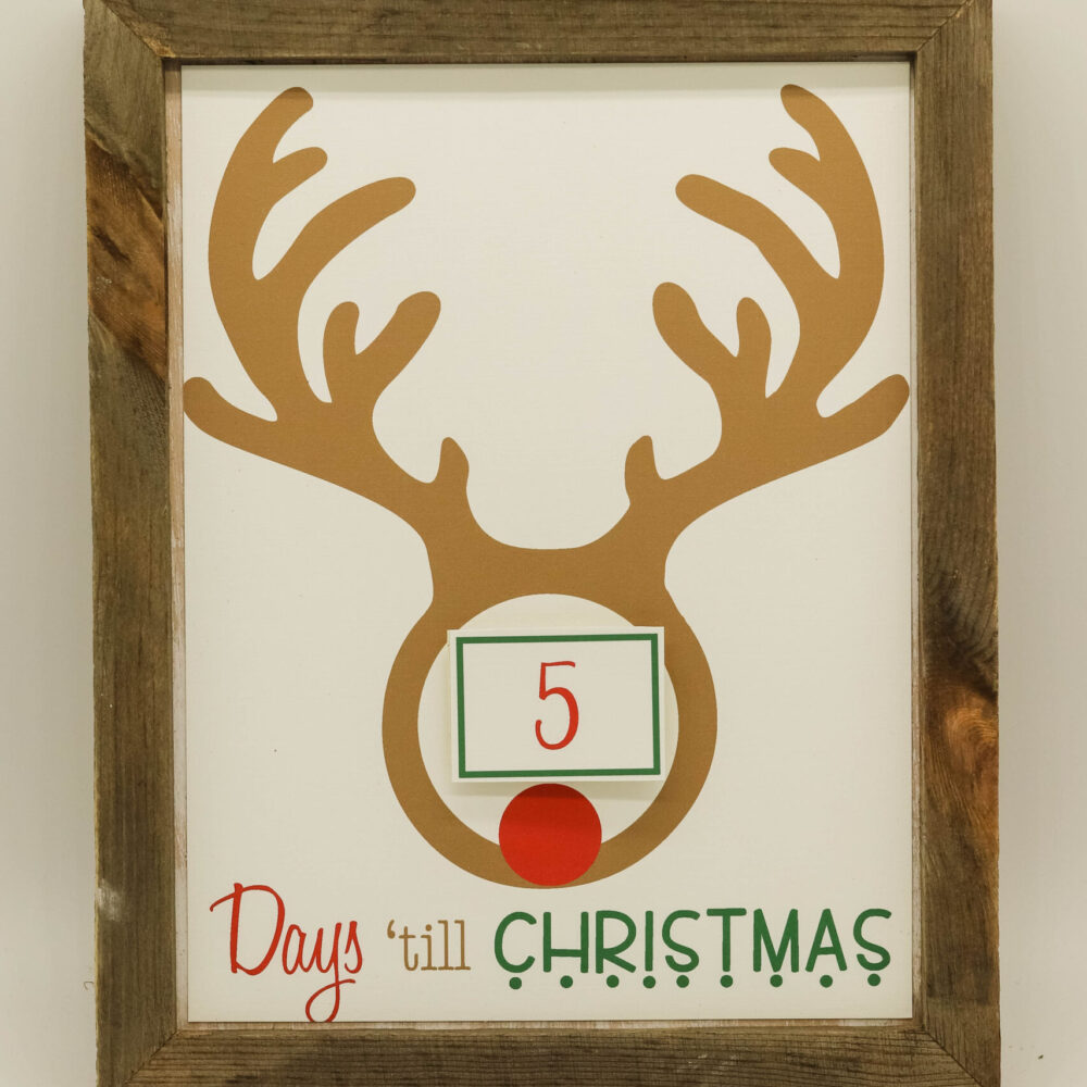 Days to Christmas Reindeer Countdown
