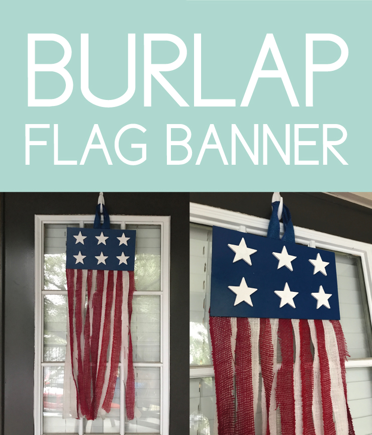 Patriotic Burlap Banner