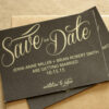 Black and Gold Magnet or Card Save the Date | Save the Date Printed | Envelopes Included | Set of 5 Save the Date Magnets or Printed Cards
