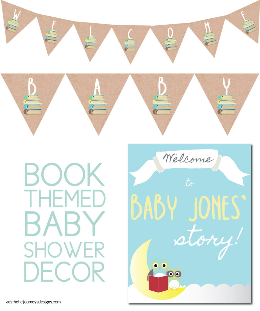 Book Themed Baby Shower Decor