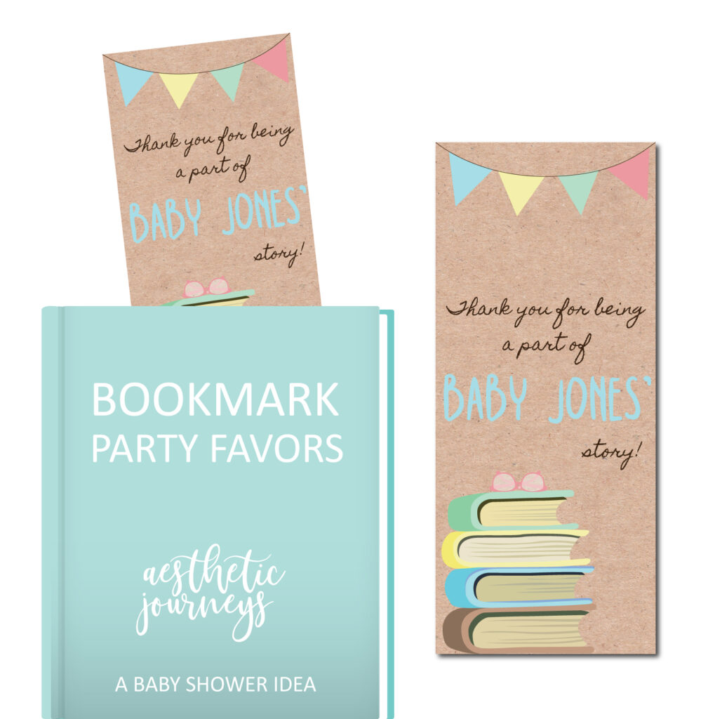 Bookmark party favors