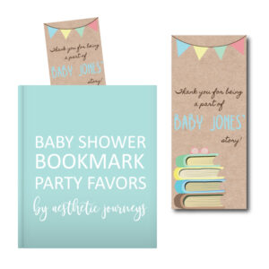 Bookmark Baby Shower Party Favor Tags
