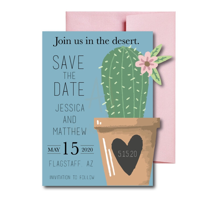 Desert Themed Save the Date