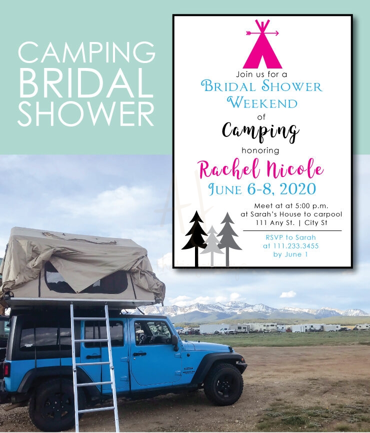 Go Camping for a Bridal Shower