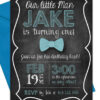 Chalkboard, Bow Tie Party Invitation with Envelopes | Printed Birthday Invites with Envelopes | Custom Colors Available