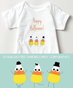 download candy corn graphics to make a baby outfit