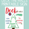 Printable countdown to deck the halls sign