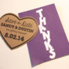 Die Cut Magnet Save the Date | Rustic, Heart Save the Date with Envelopes Included