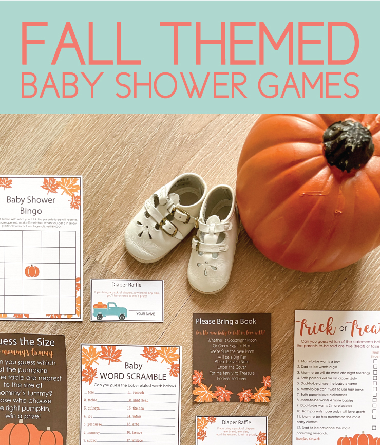 fall themed baby shower games