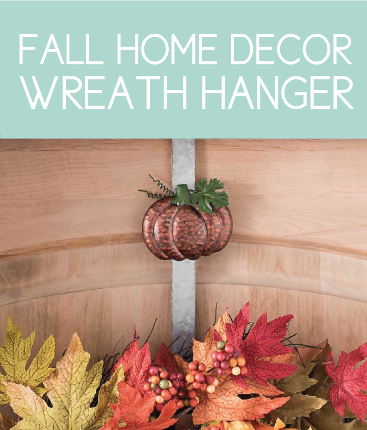 fall door hanger with pumpkin