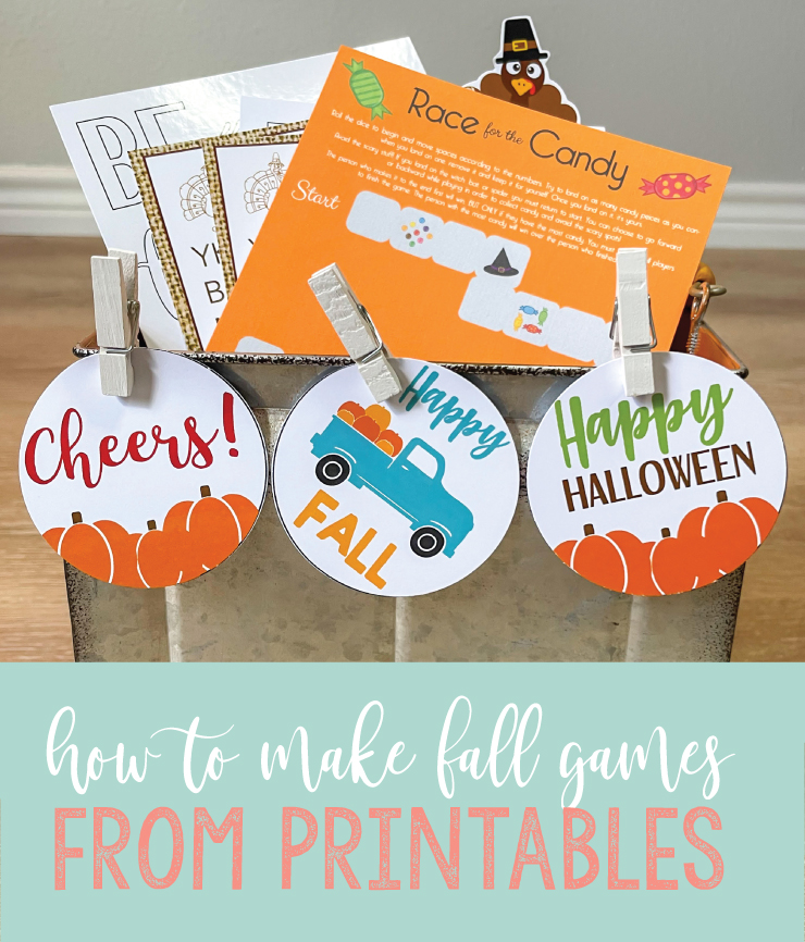 fall games made from printables