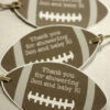 Football Themed Thank You Tags | Set of 10 Baby Shower Decorations | Tags with Personalization